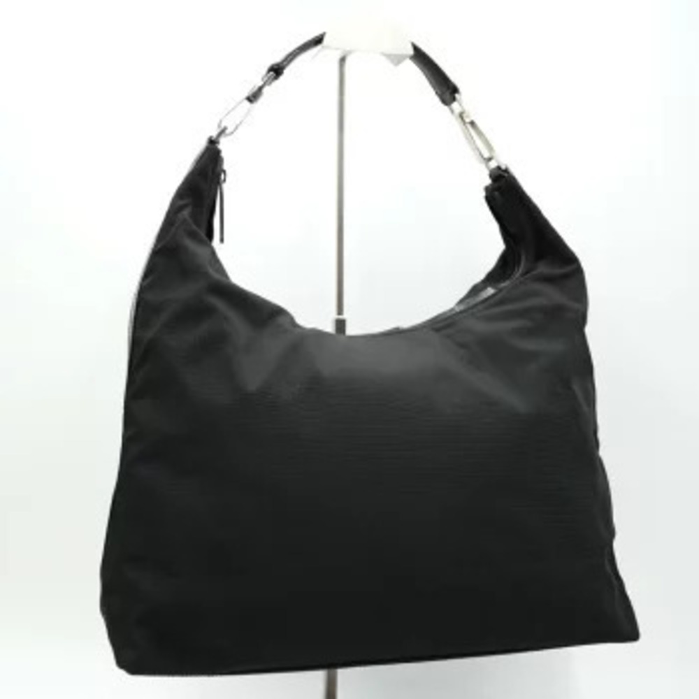 Gucci Hobo Leather Shoulder Bag Black
